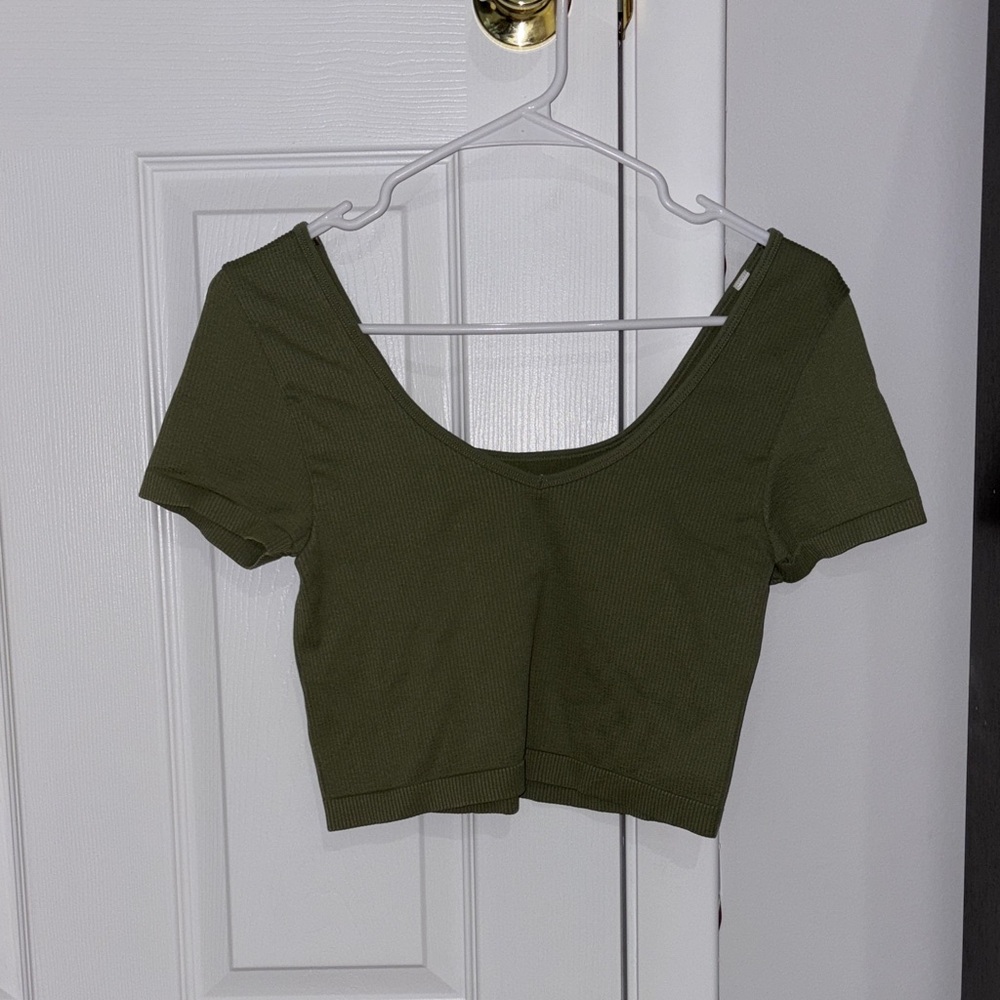 Aeropostale Dark Green Women's Crop Top